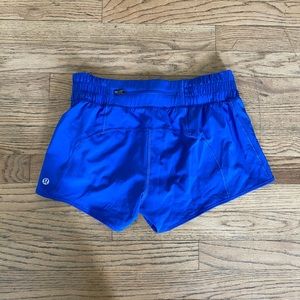 Lulu Lemon blue shorts size 4